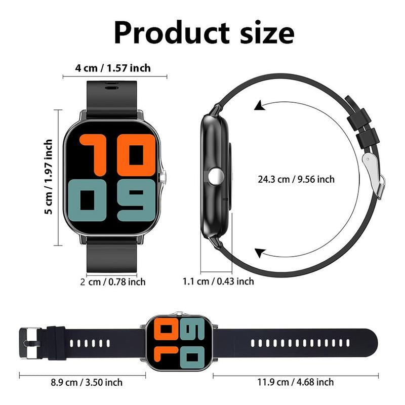 Sport Tracking Smartwatch - The Ultimate Gadget for Sports, BT Calling, Weather Updates, and SIMSONLAB 1.83 Inch HD