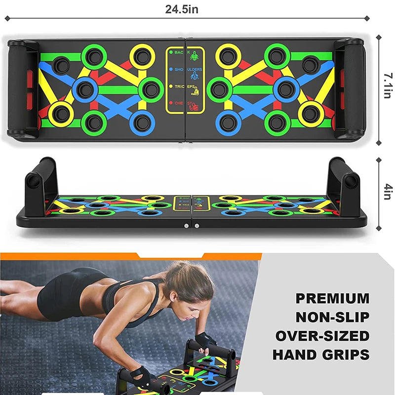 Transform Your Workout with the Ultimate Folding Push-Up Board: Multi-Mode Chest Expansion for Core Strength and Muscle Building