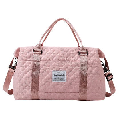 Chic Pink Travel Duffel Bag for Women – Ultimate Versatile Gym Tote with Toiletry Organizer for All Your Adventures!