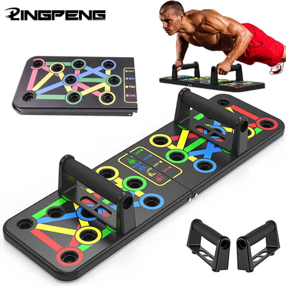 Transform Your Workout with the Ultimate Folding Push-Up Board: Multi-Mode Chest Expansion for Core Strength and Muscle Building