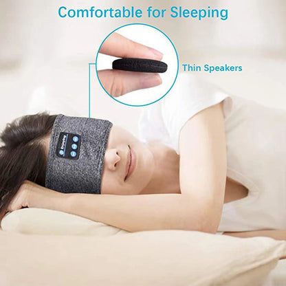 Experience Ultimate Comfort with Bluetooth-Compatible Sports Sleeping Headband - Wireless Headphones & Eye Mask Combo!